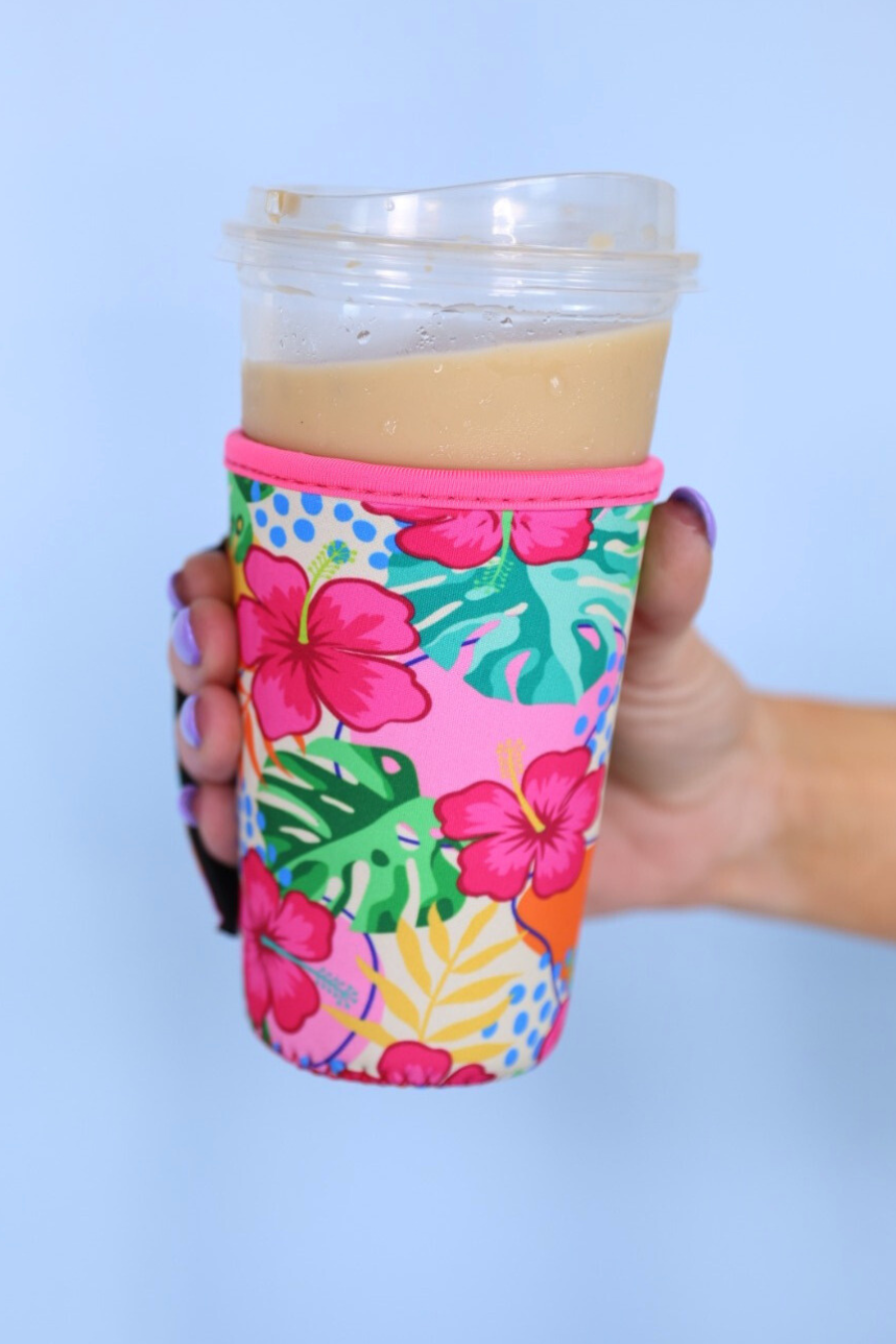 Set Of 3 Drink Sleeves, Tropical
