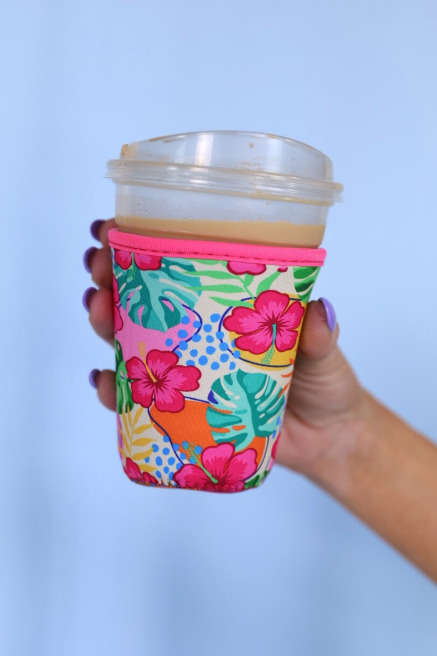 Set Of 3 Drink Sleeves, Tropical