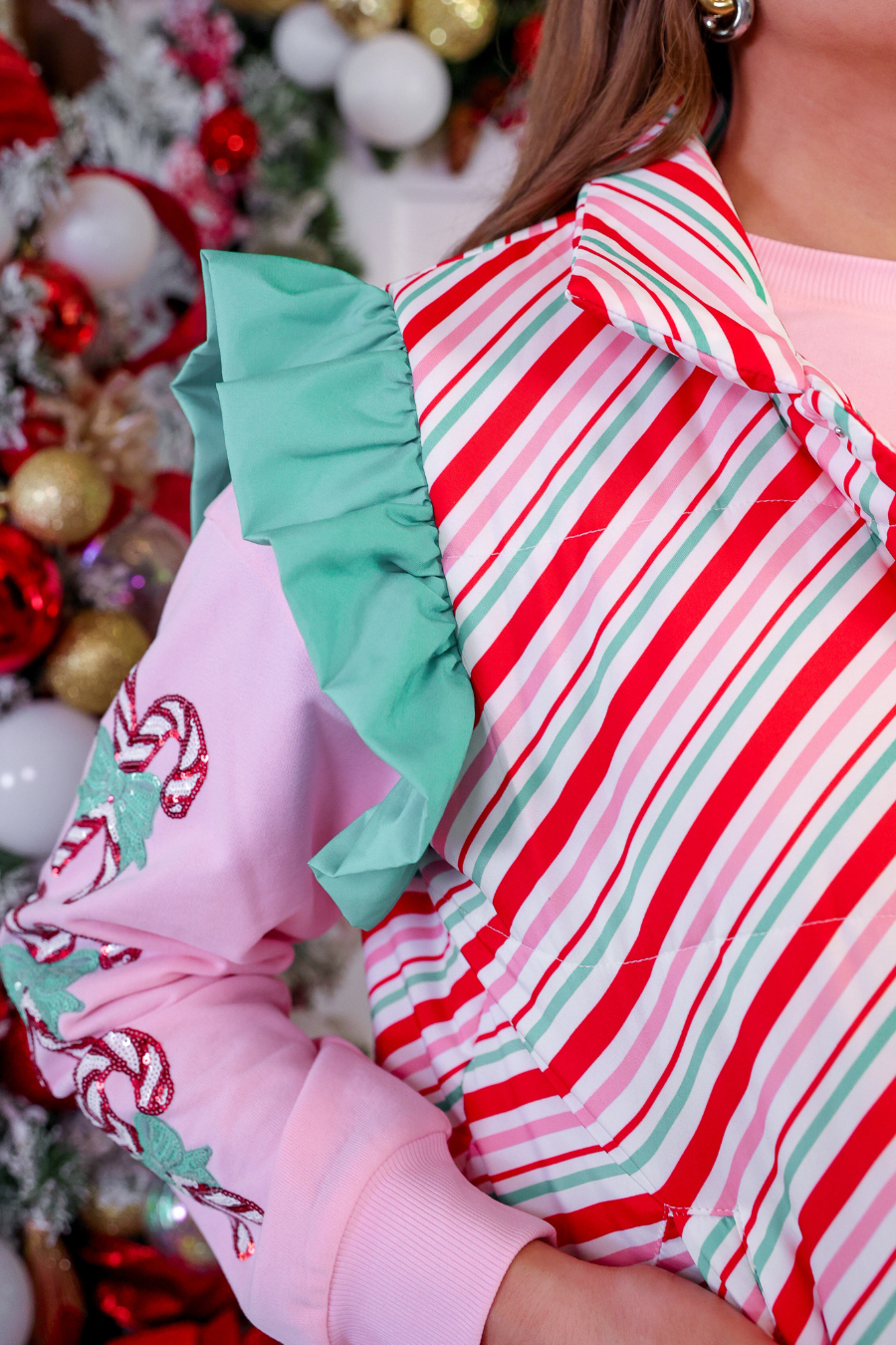 PREORDER- Candy Stripe Puffer Vest
