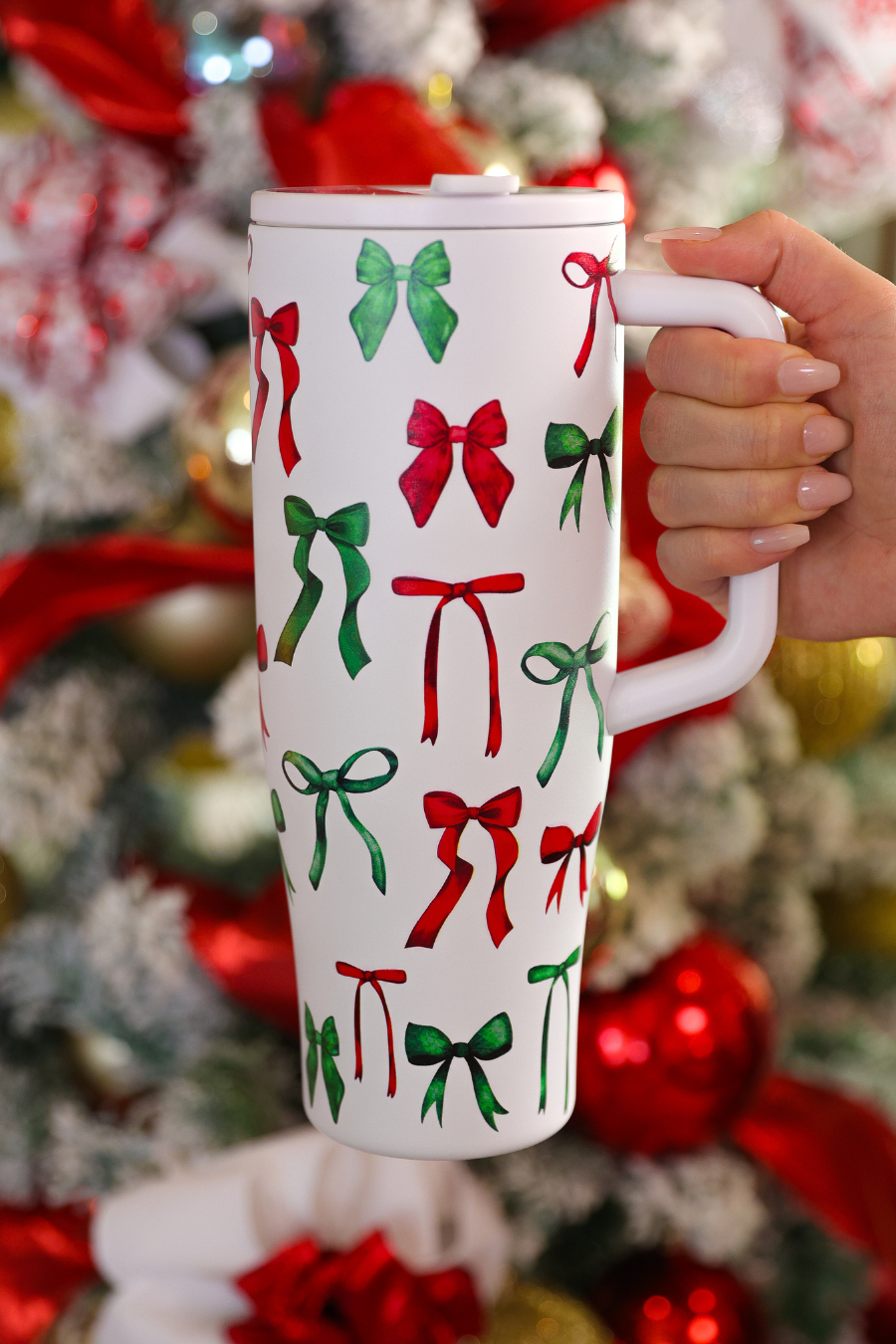 PREORDER- Midnight Bow Christmas Edition Sleek Tumbler