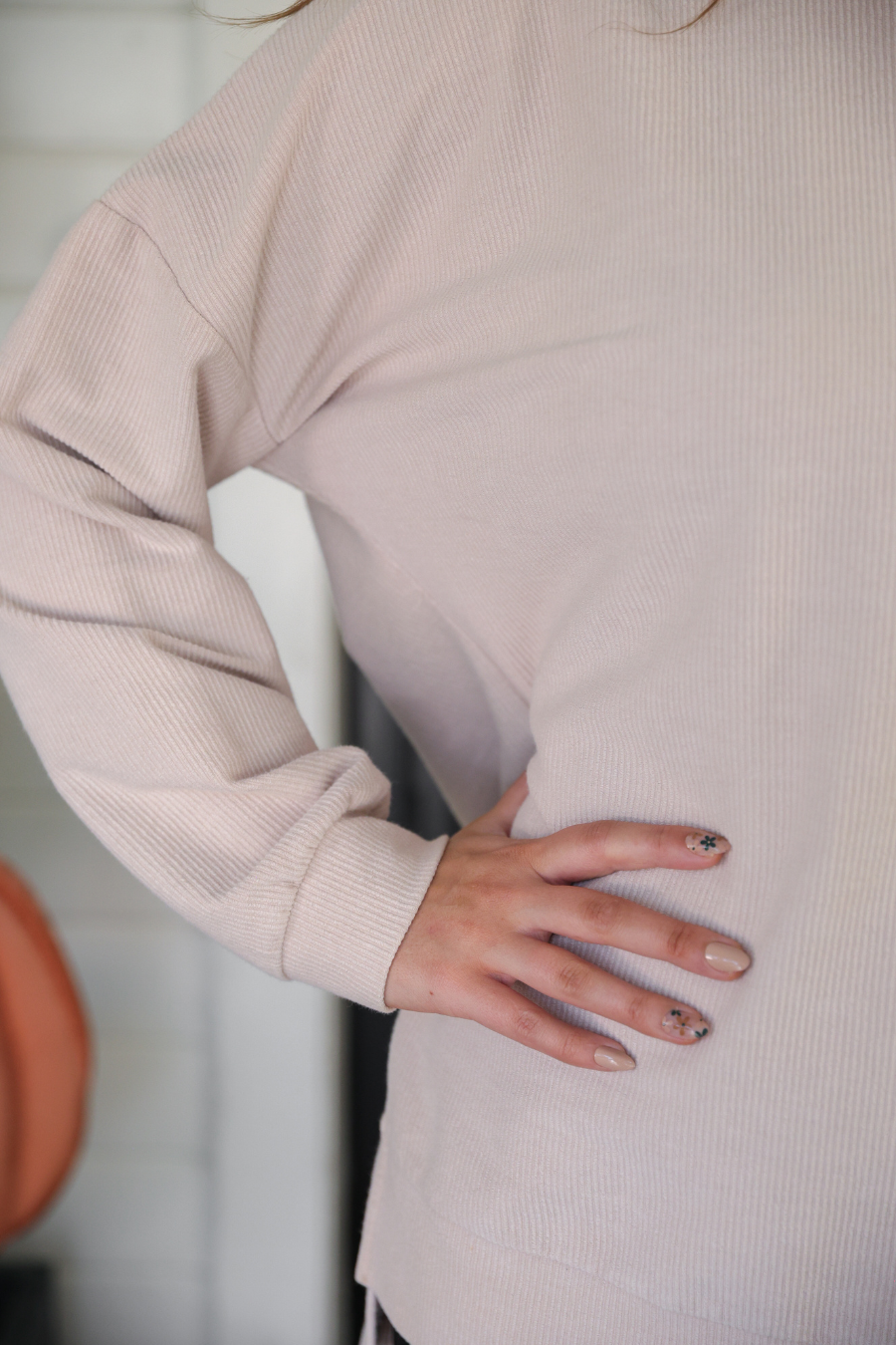 PREORDER Alexis Corded Vintage Pullover - Taupe