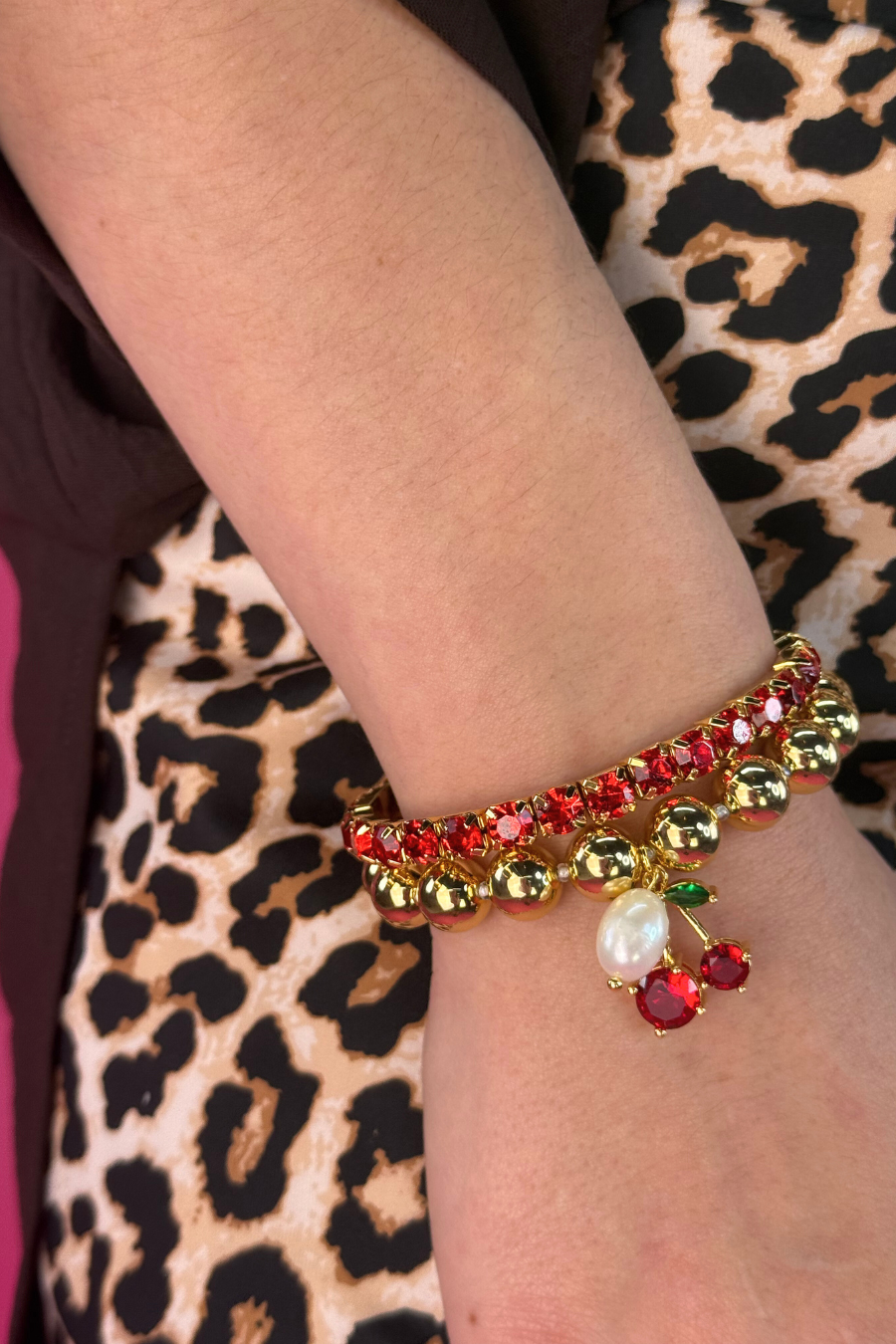Golden Cherry Bracelet