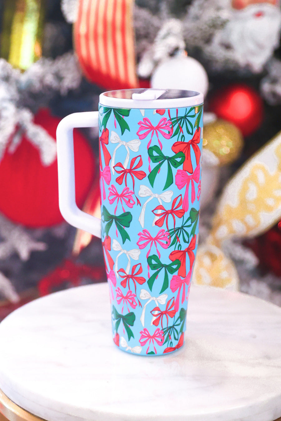 PREORDER- Jingle Bows Sleek Tumbler