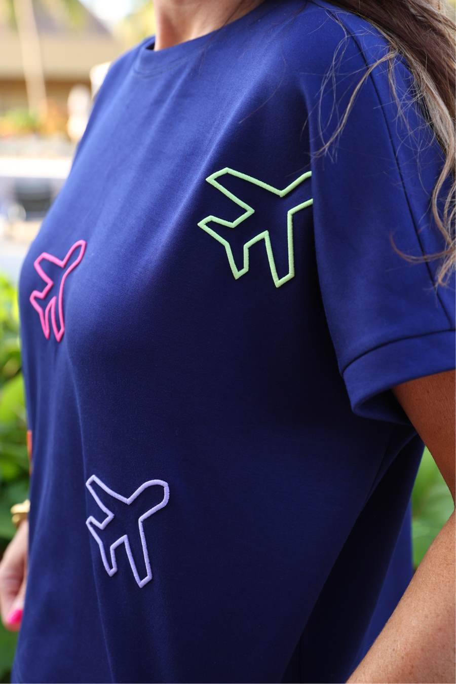 Around The World Embroidered Luxe Top