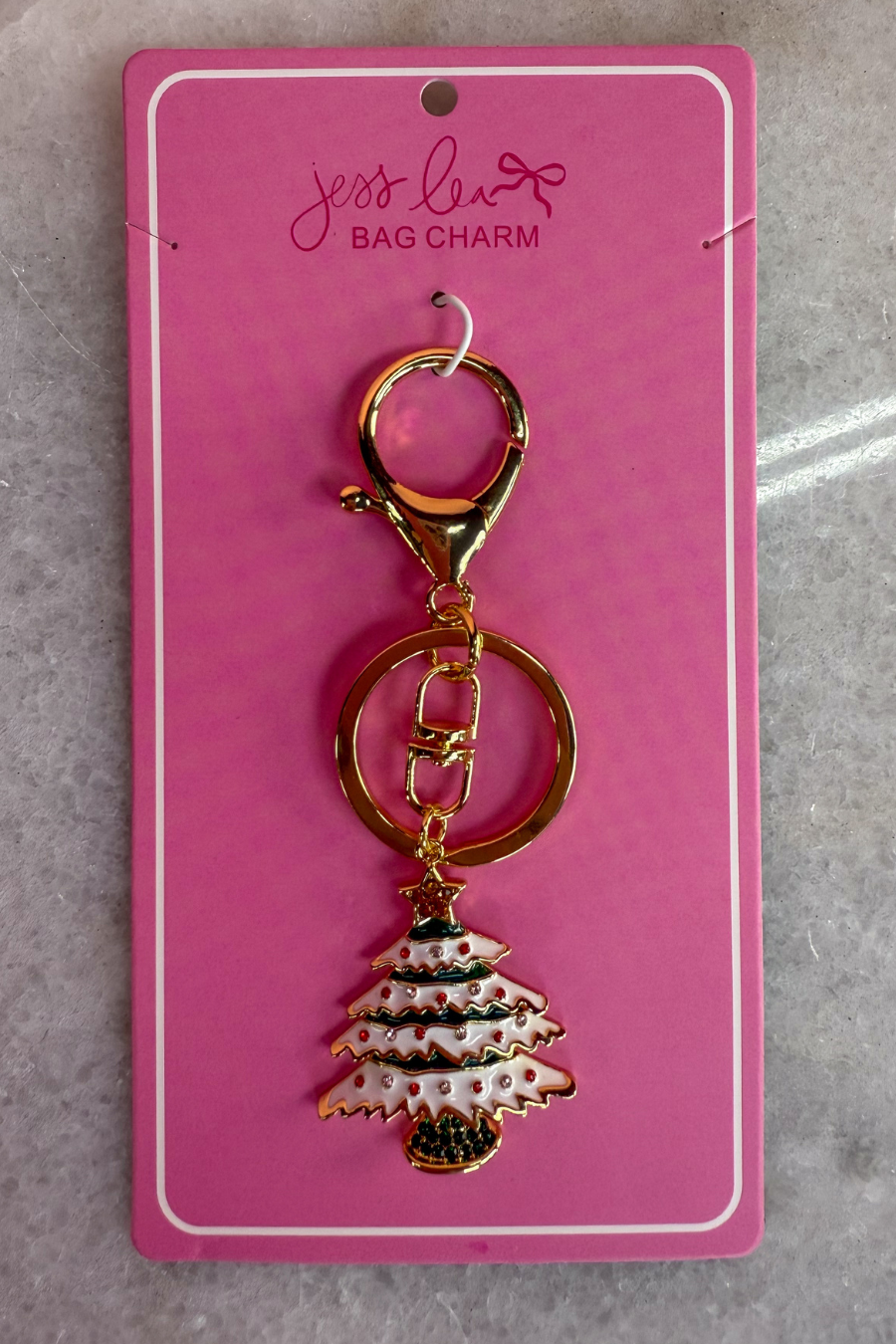 Festive Fir Bag Charm