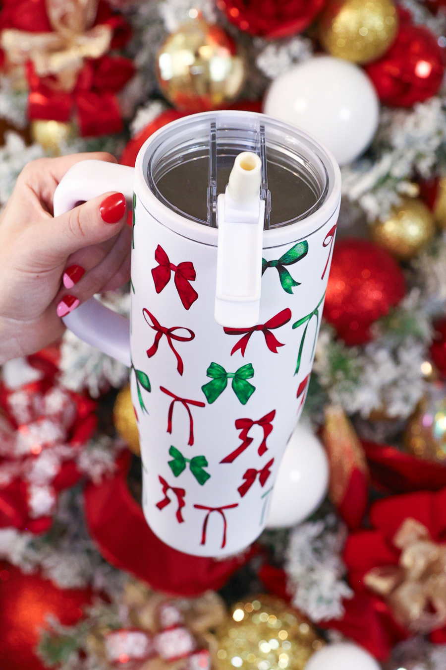 PREORDER- Midnight Bow Christmas Edition Sleek Tumbler