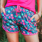 Watch Me Bloom Floral Drawstring Everyday Shorts