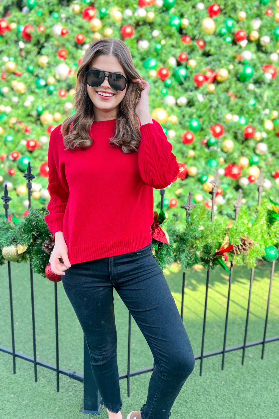Fire Away Cable Knit Sweater