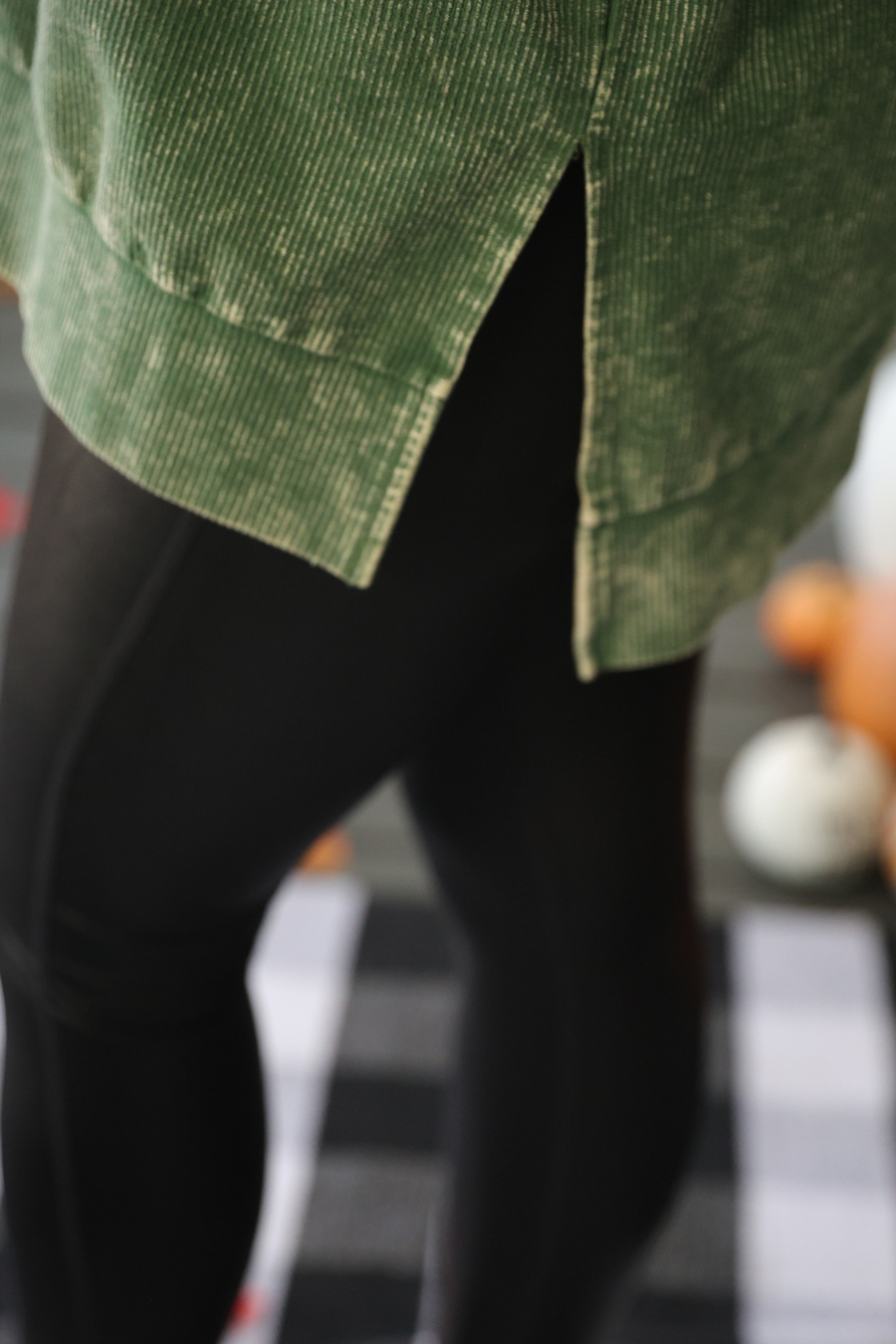 PREORDER Alexis Corded Vintage Pullover - Olive