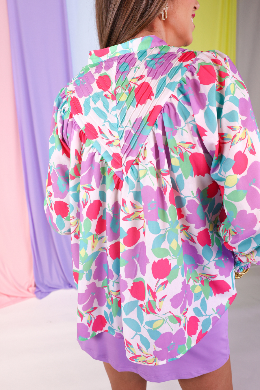 Katie Button Up Blouse, Pastel
