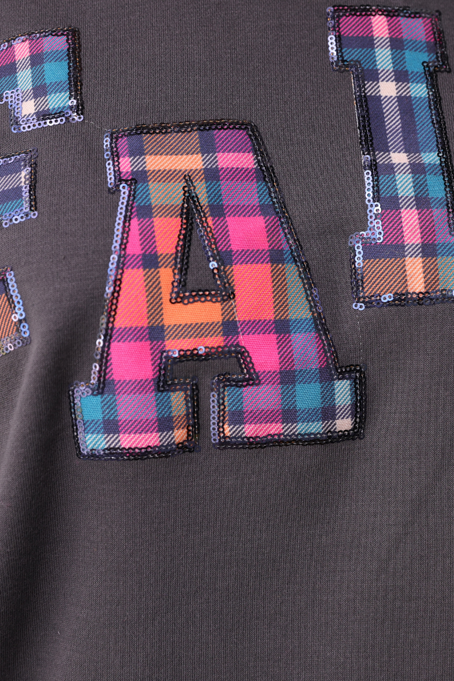 Fall Plaid Patch Pullover