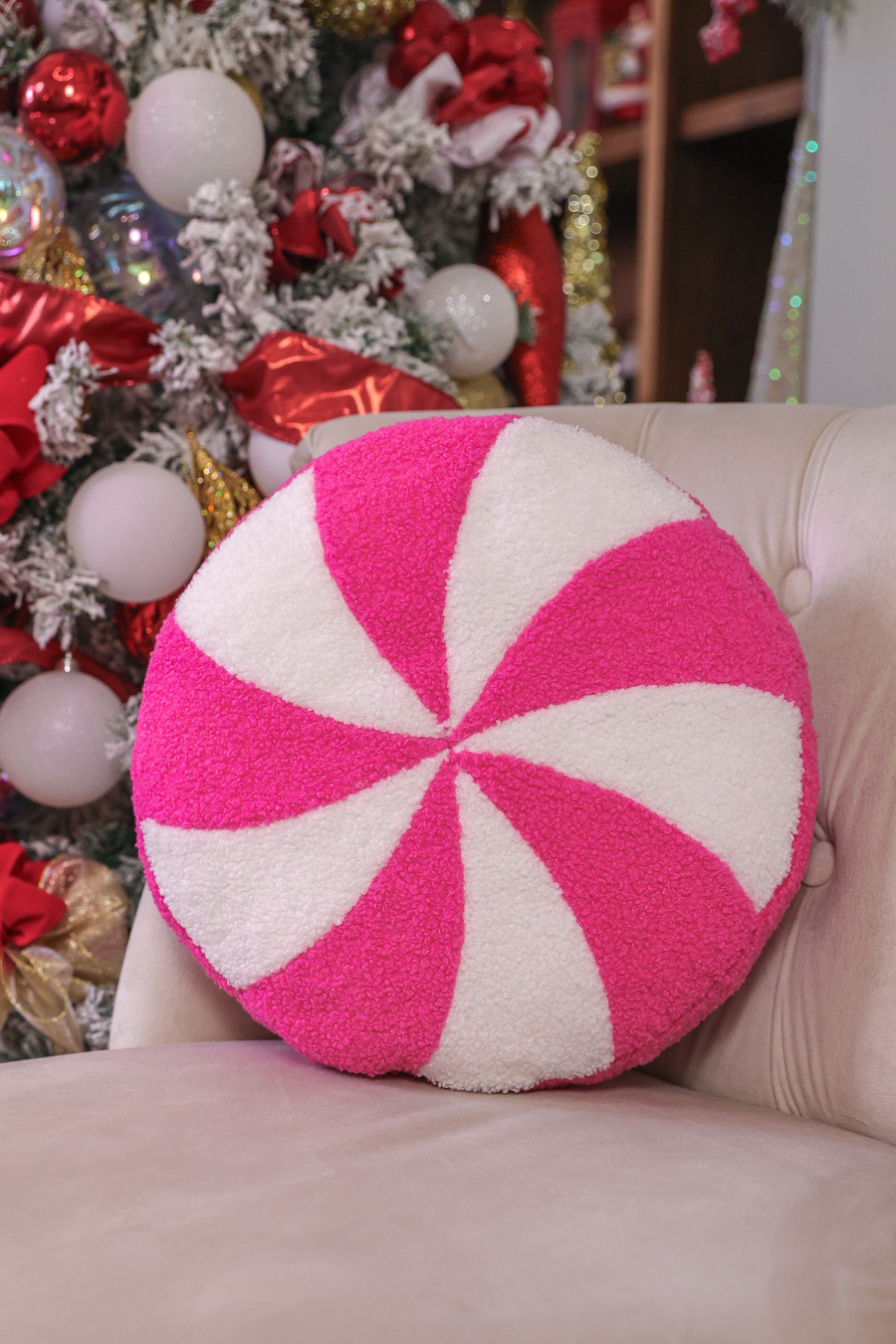 PREORDER- Pink Peppermint Pillow