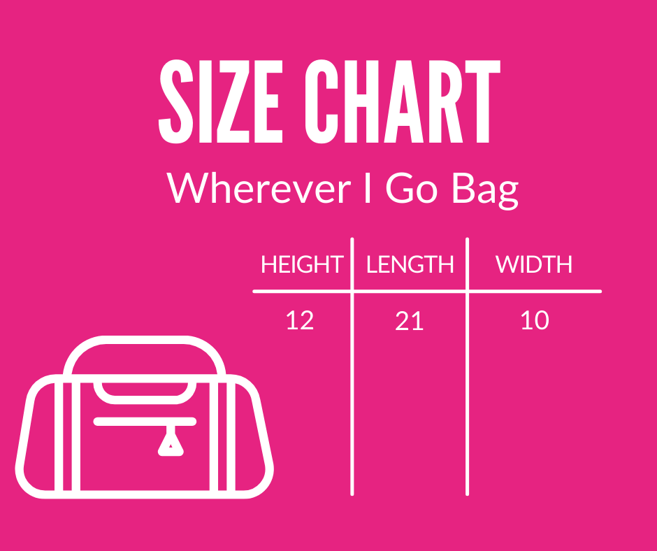 Wherever I Go Textured Duffle Bag