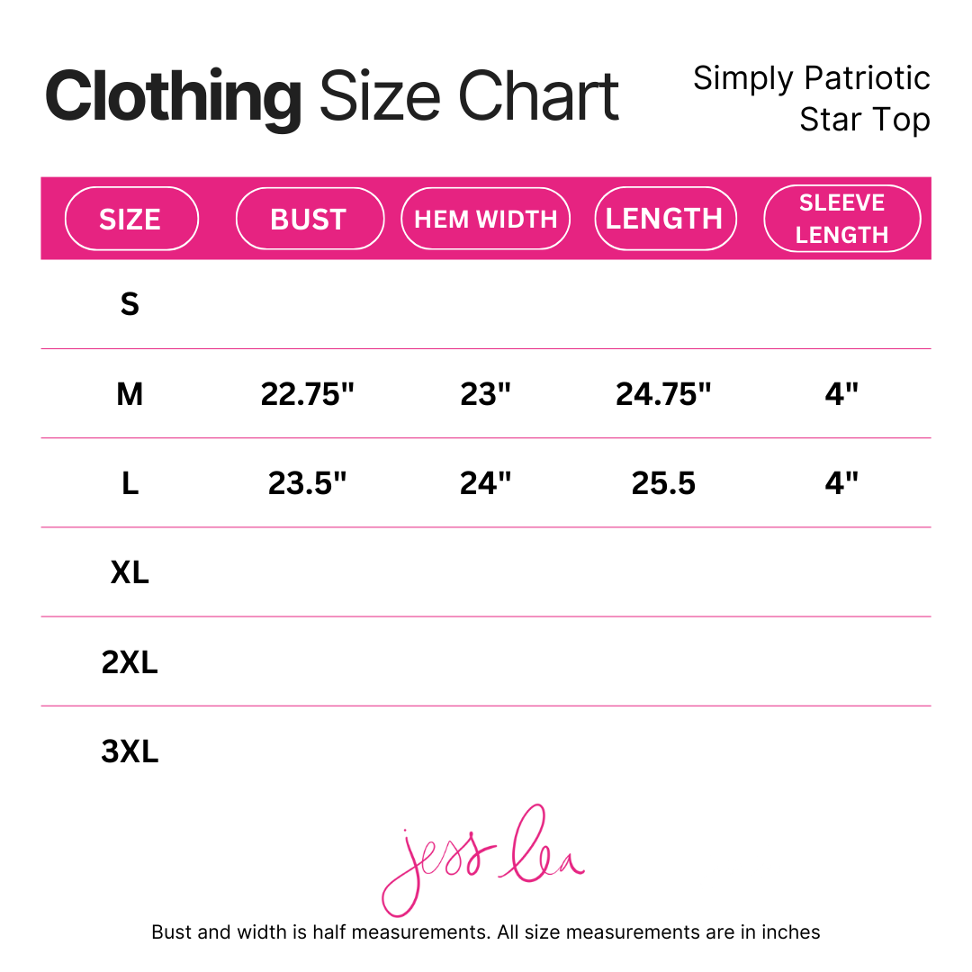 PREORDER-Simply Patriotic Star Top
