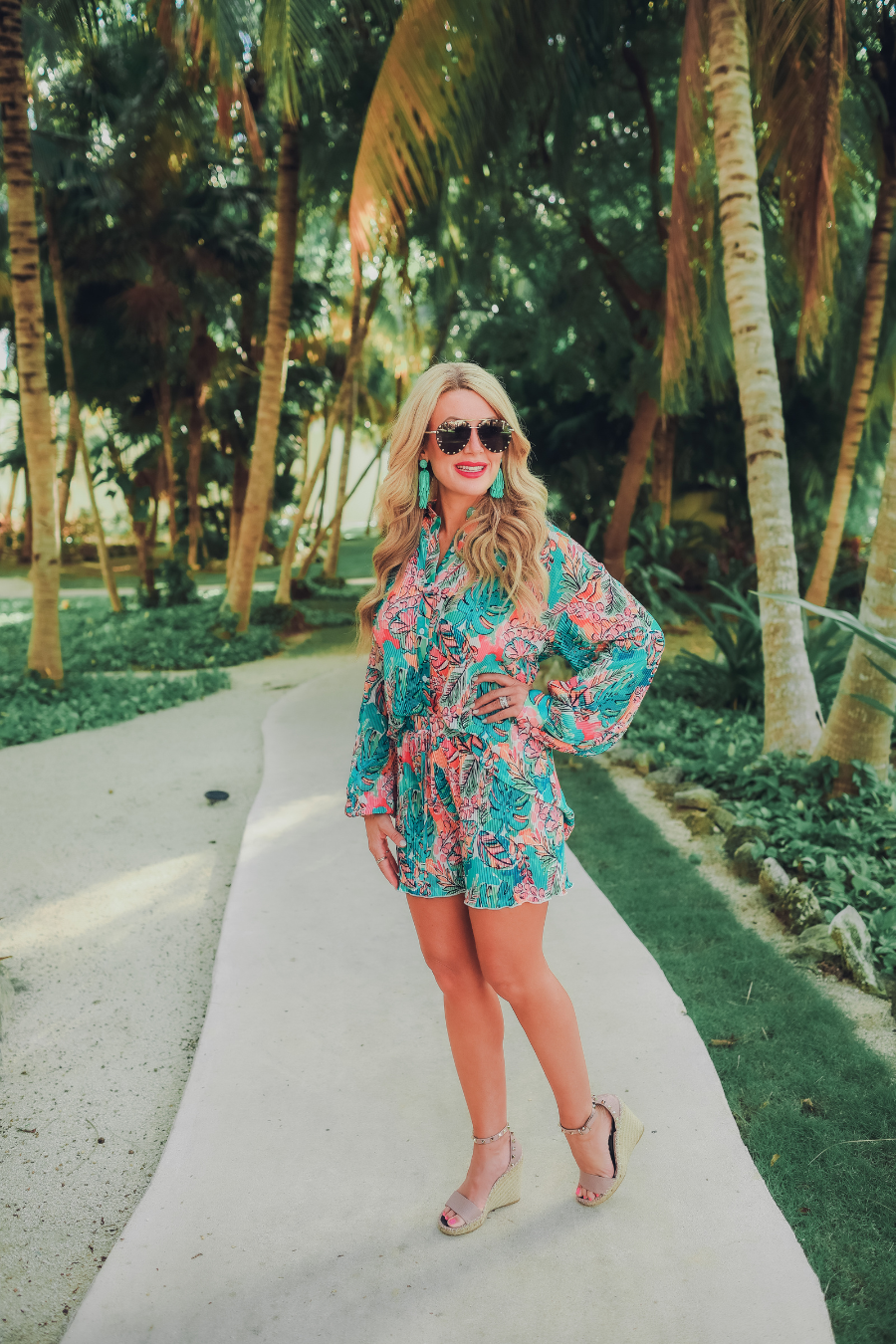 Paradise Awaits Pleated Set