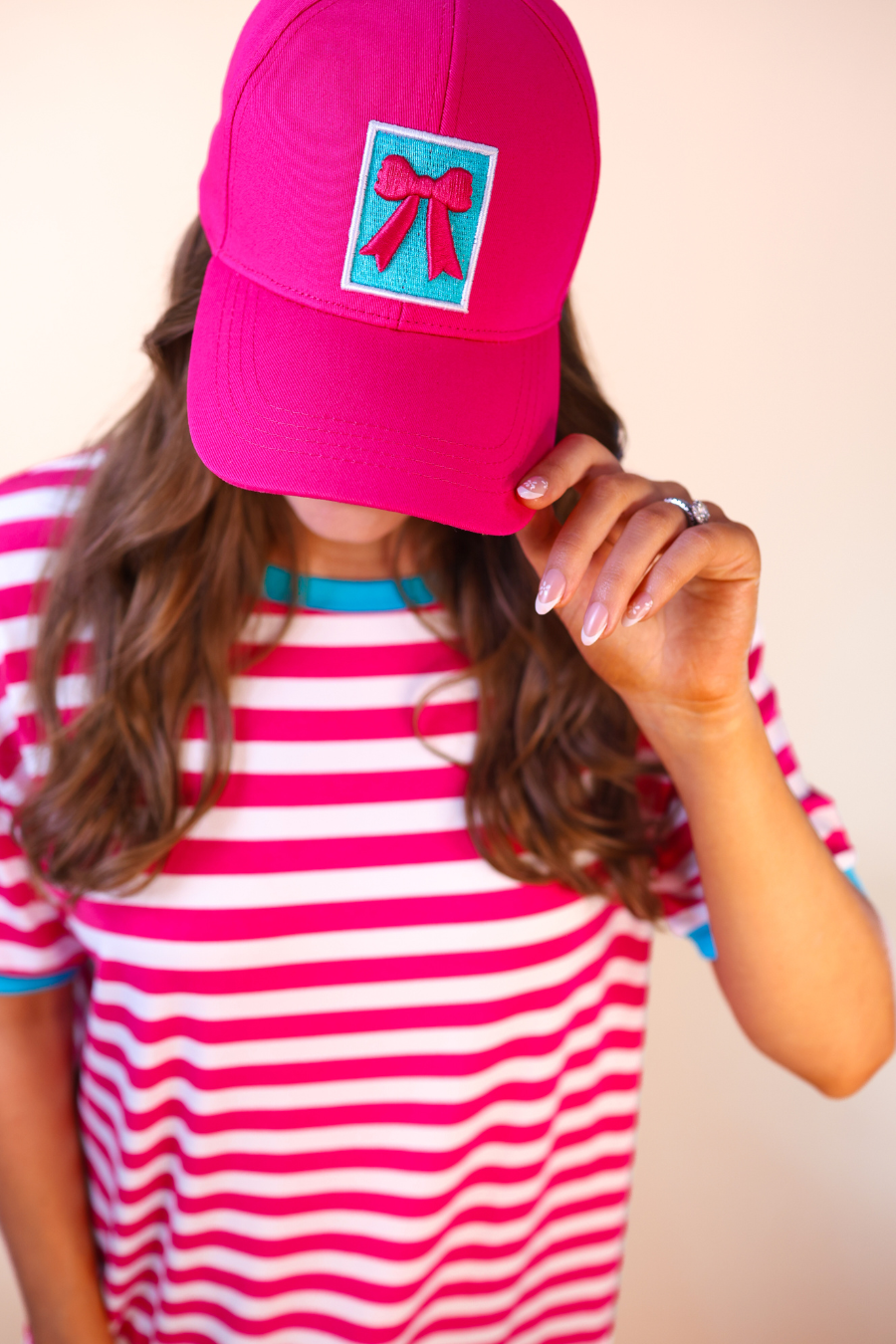 Gianna Bow Hat, Pink