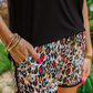 Into The Action Leopard Drawstring Everyday Shorts