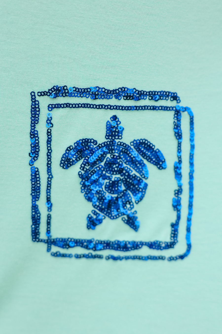 PREORDER- By The Sea Sequin Patch Top