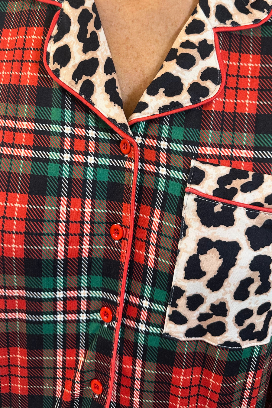 PREORDER- Wrapped in Safari Chic Ruffle Pajama Set