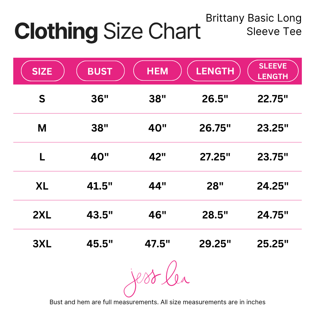 PREORDER- Brittany Basic Long Sleeve Tee- Black