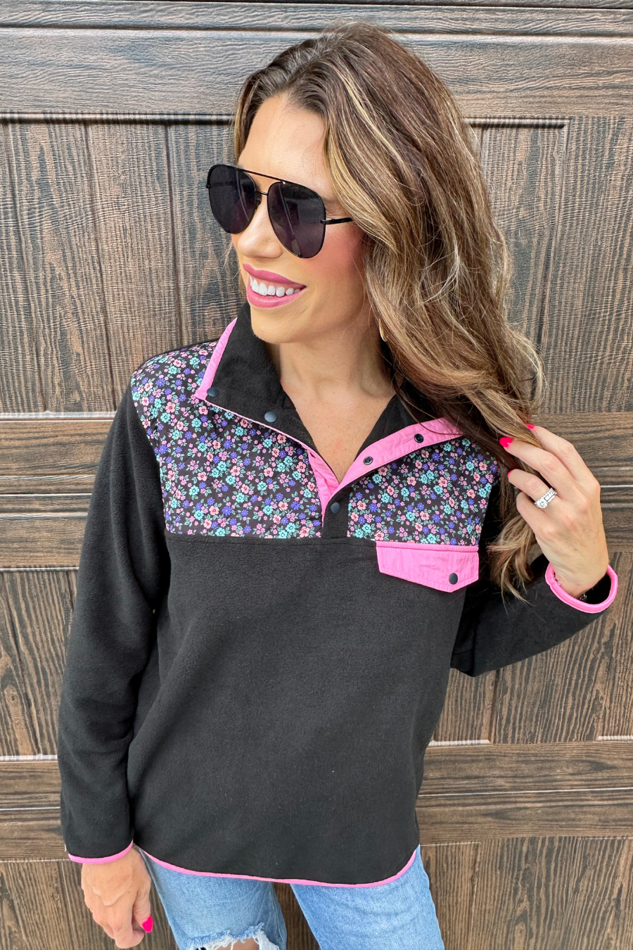 Lesly Floral Pullover