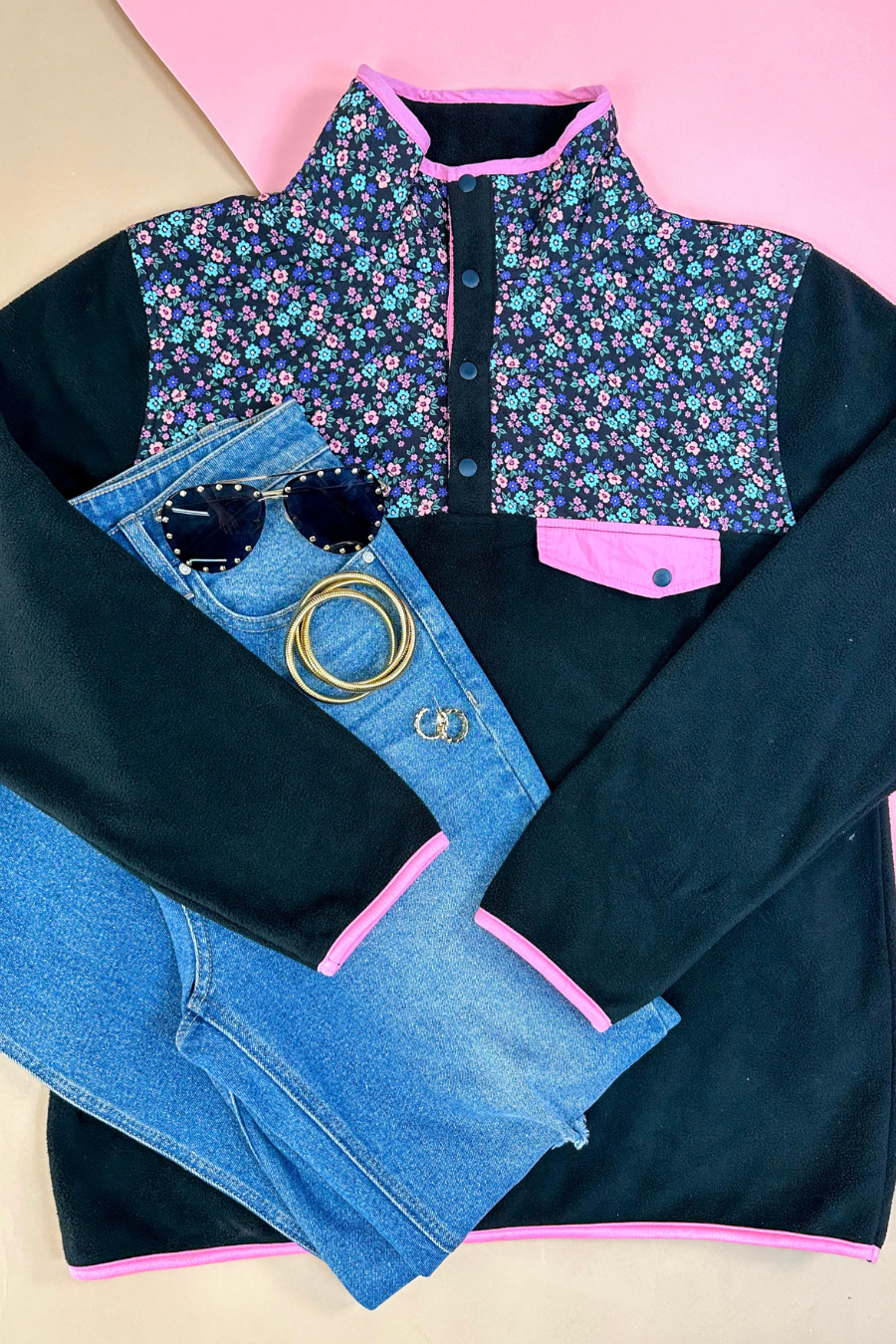 Lesly Floral Pullover