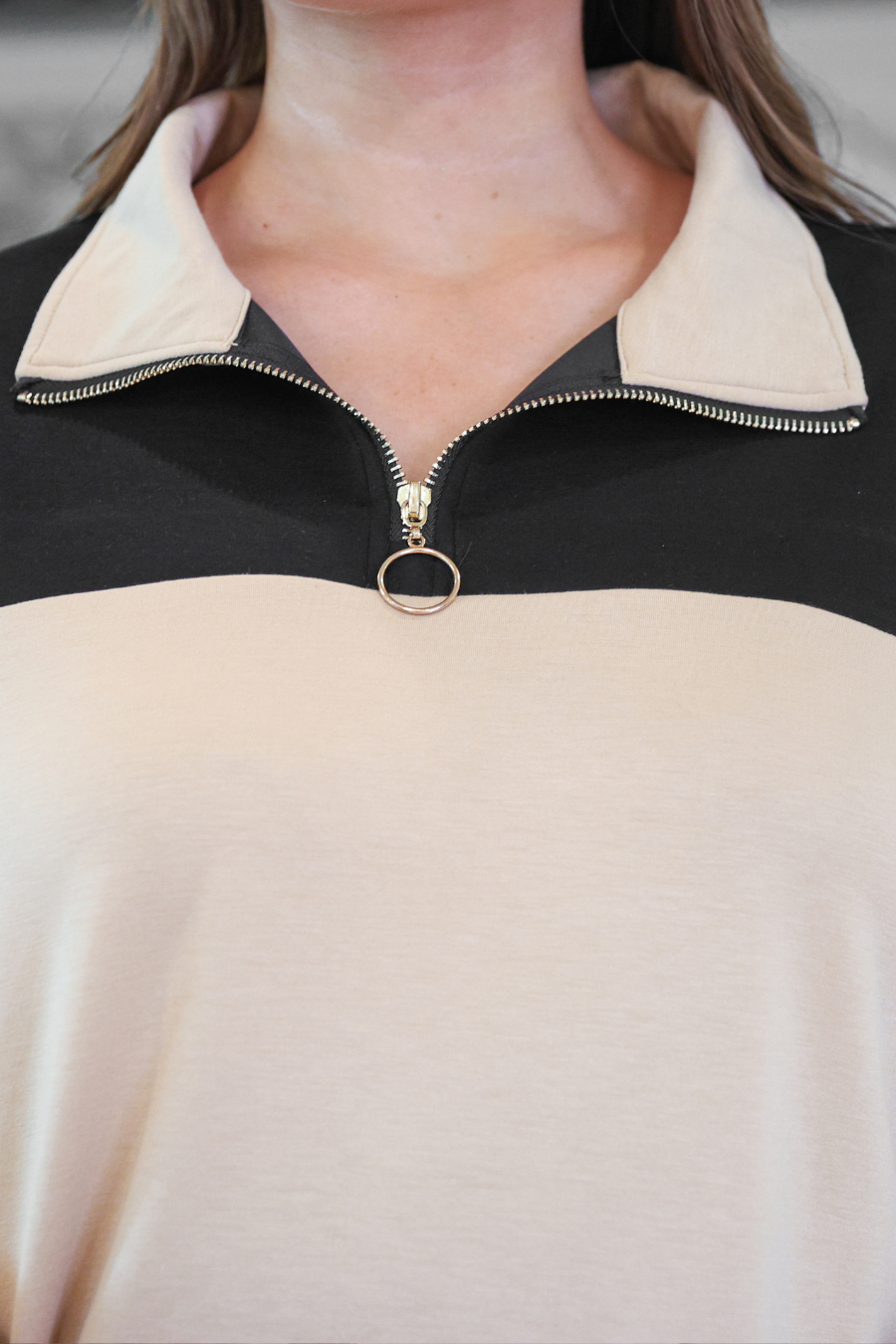 Carson Color Block Quarter Zip