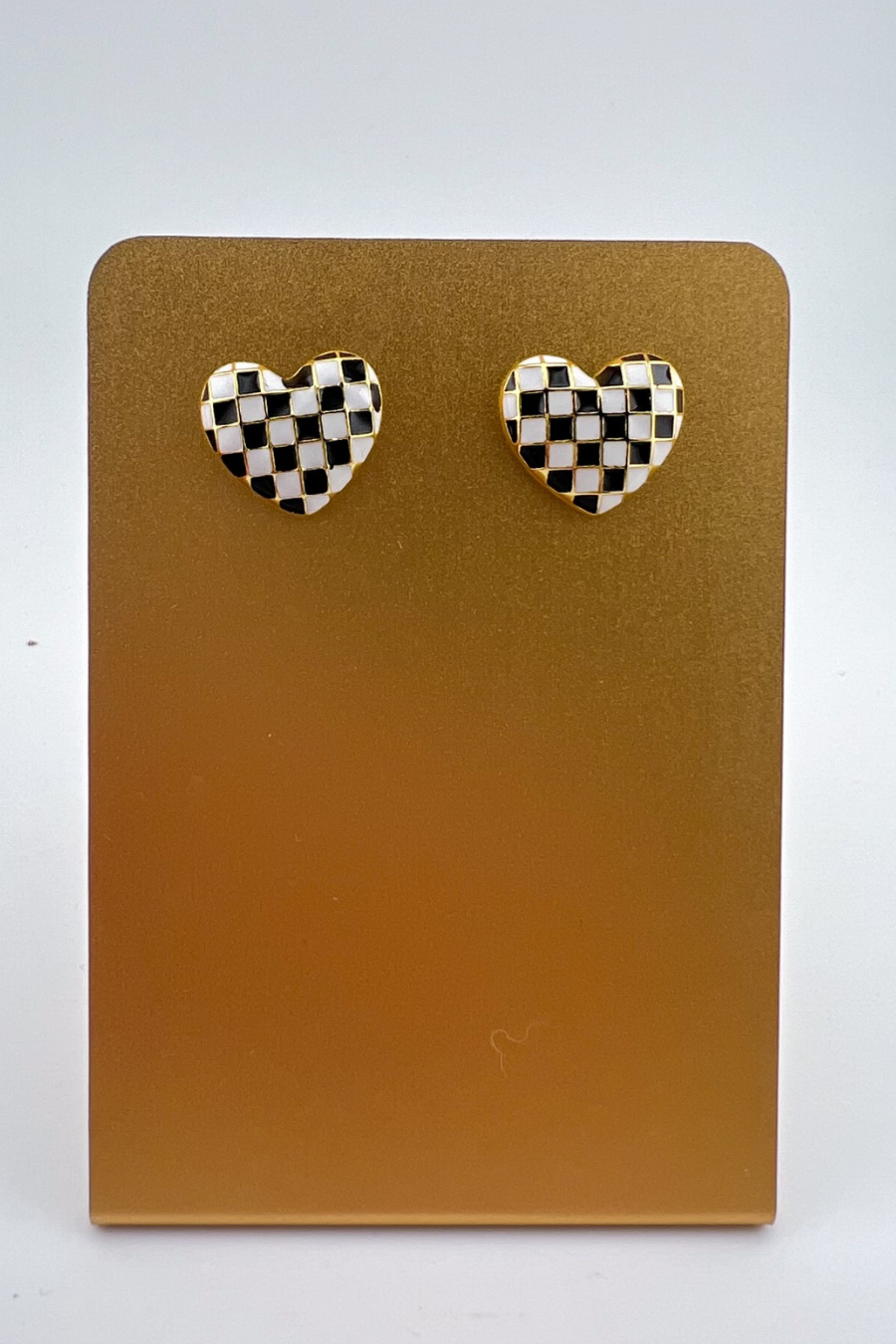 Lost In Love Checkered Earrings