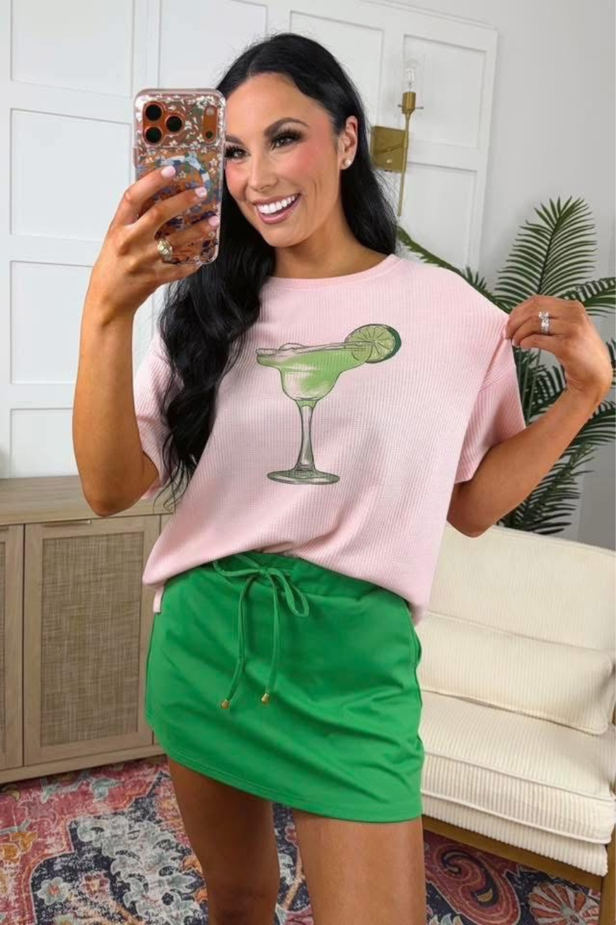 Weekend Waffle Tee- Margarita
