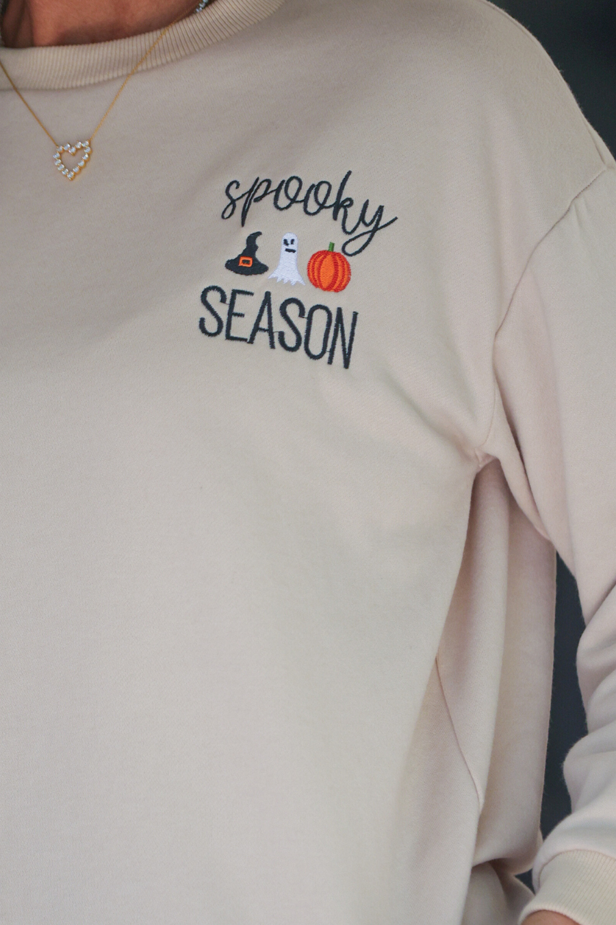 PREORDER Spooky Season Embroidered Sweatshirt