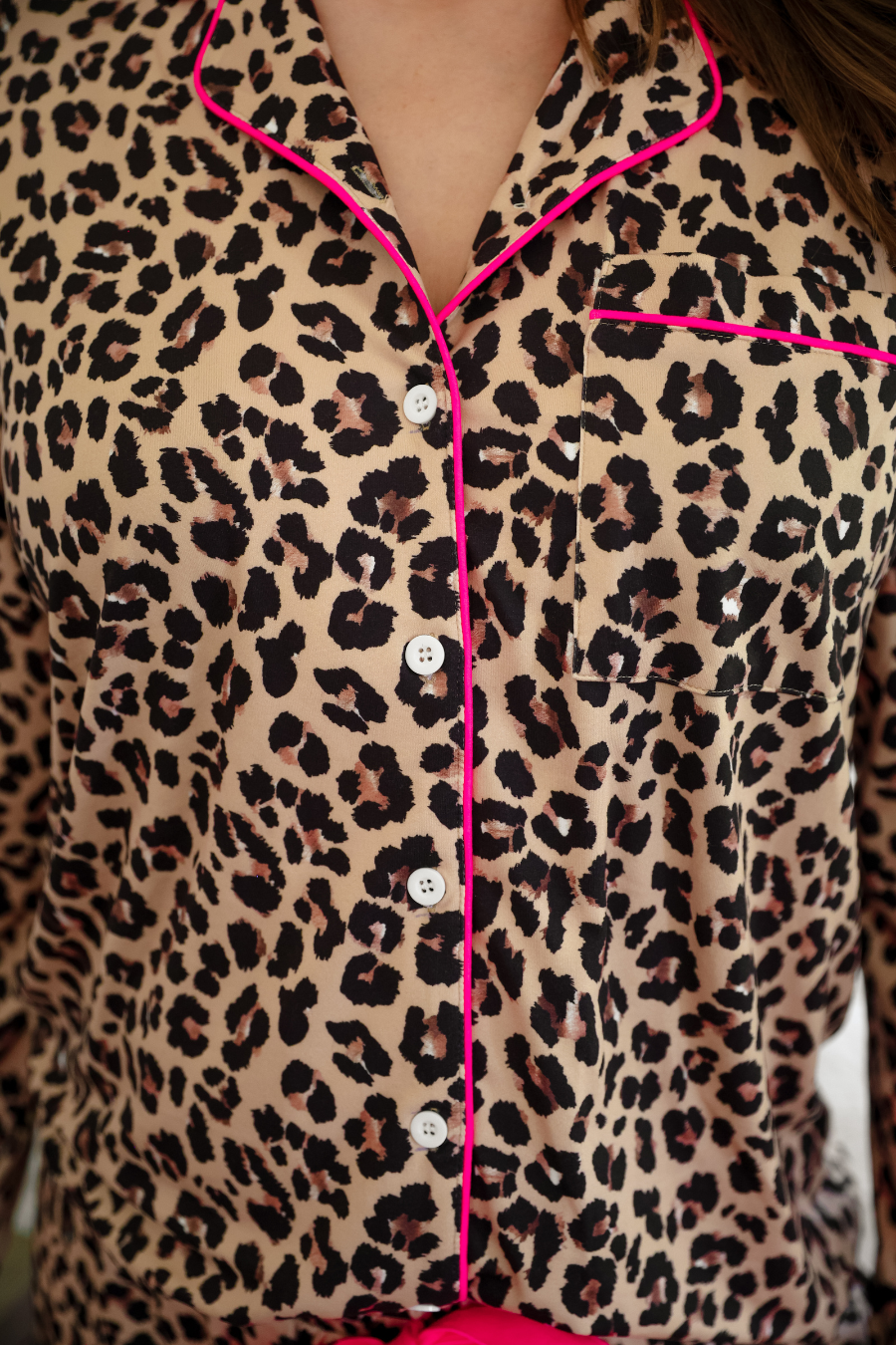 PREORDER- Prima Donna Leopard Ruffle Pajama Set