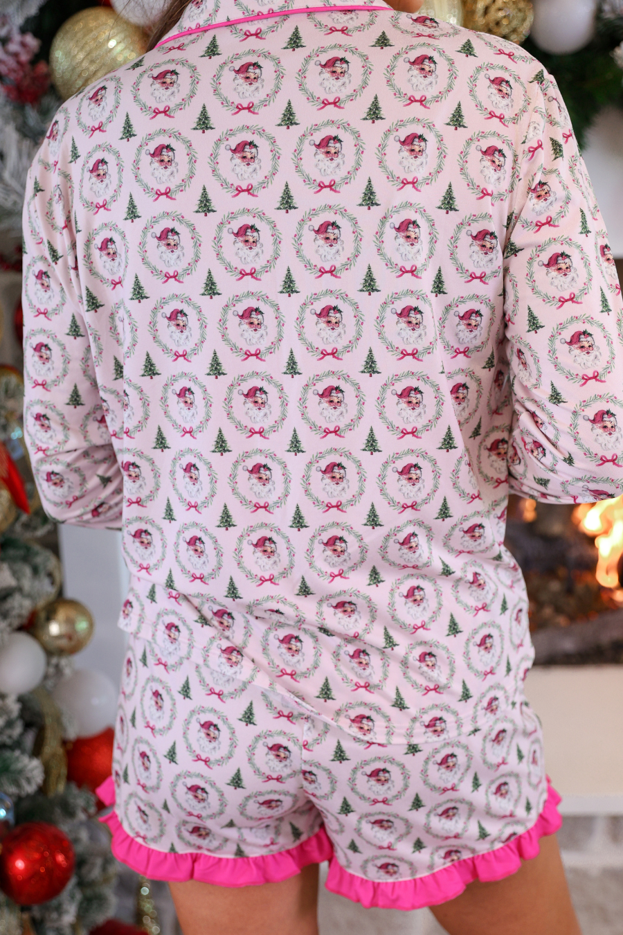 PREORDER- Santa's Favorite Ruffle Pajama Set