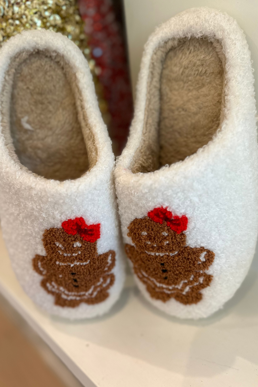 Gingerbread Girl Slippers