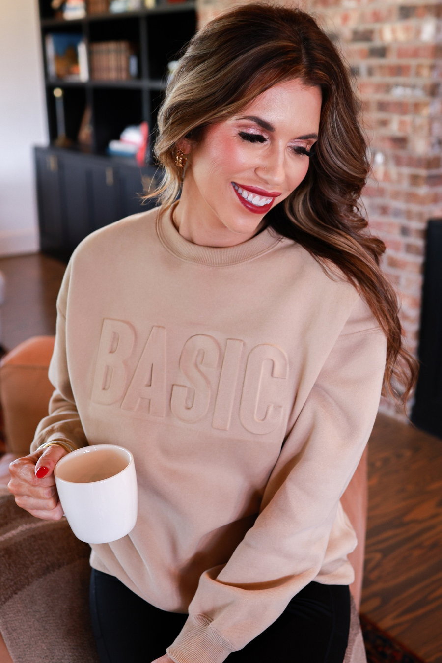 Basic Embossed Sweatshirt