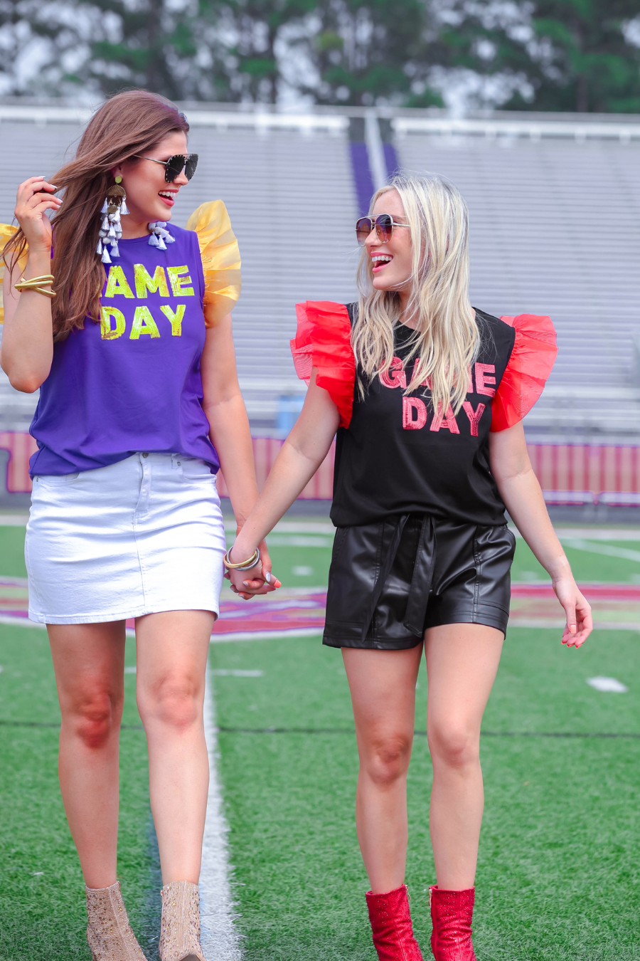 It's Game Day Sequin Patch Top
