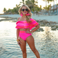 PREORDER-Soaking Up Sun Ruffle Swimsuit - Jess Lea Wholesale
