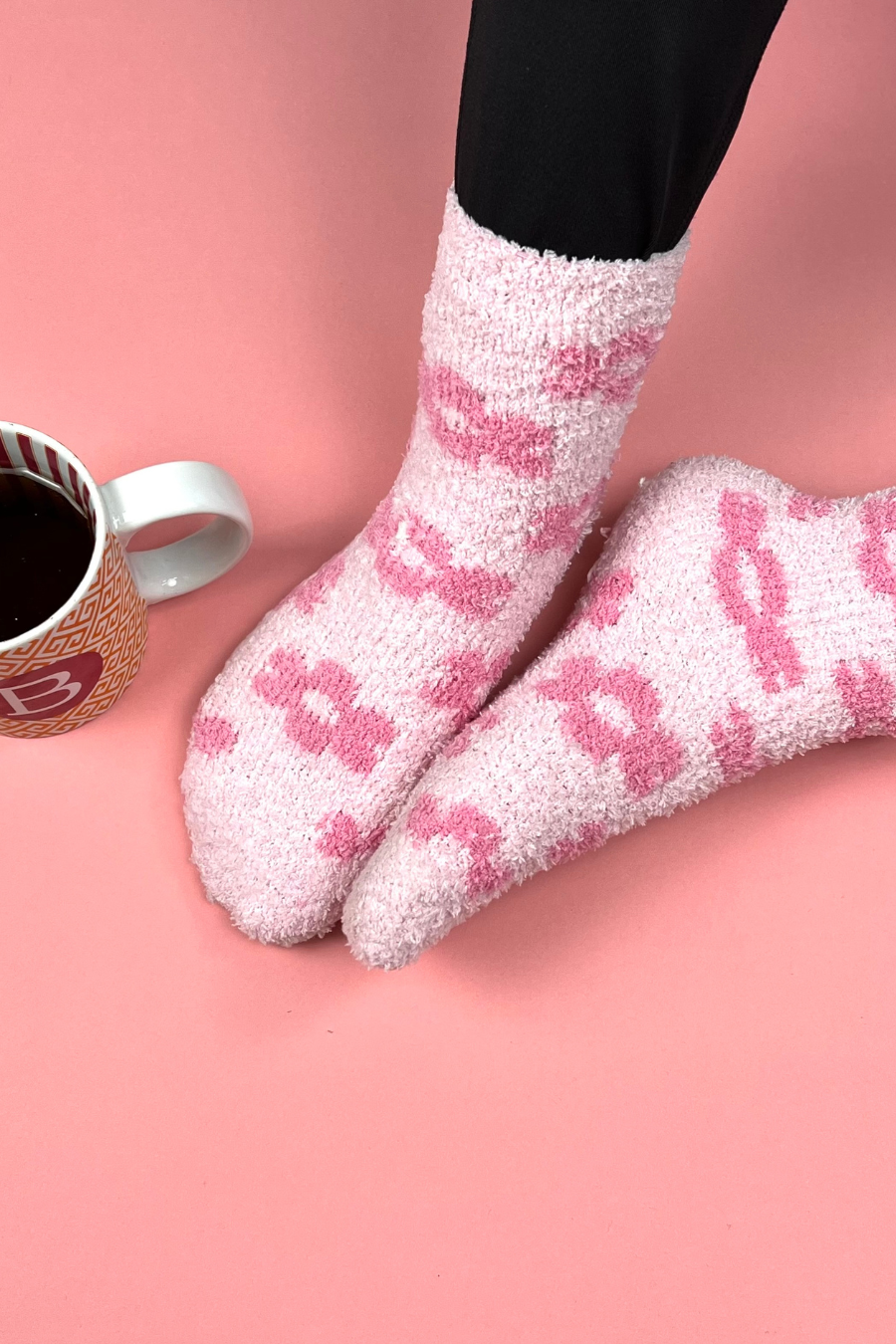 Floral Fuzzy Socks