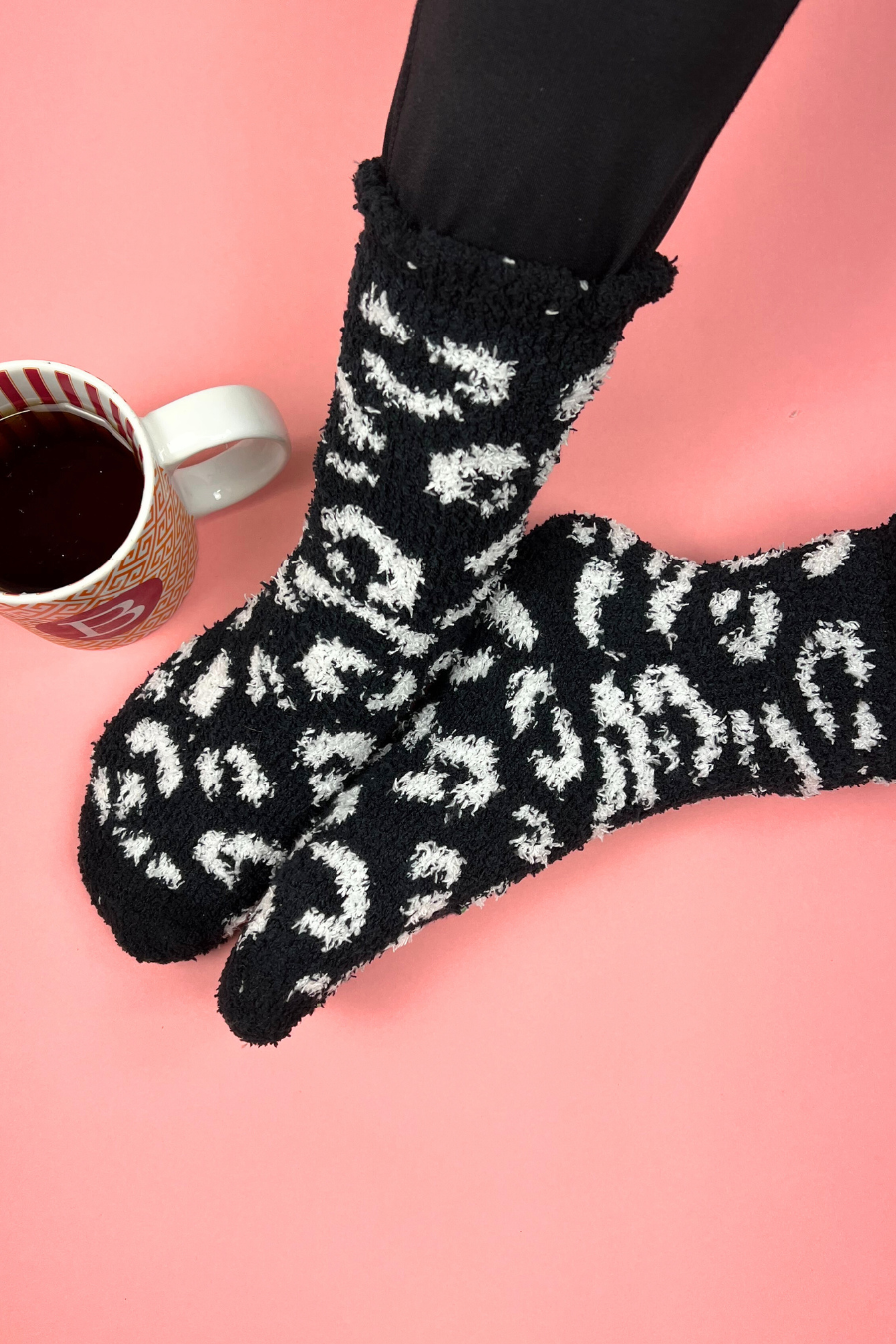 Wildest Dreams Fuzzy Leopard Socks