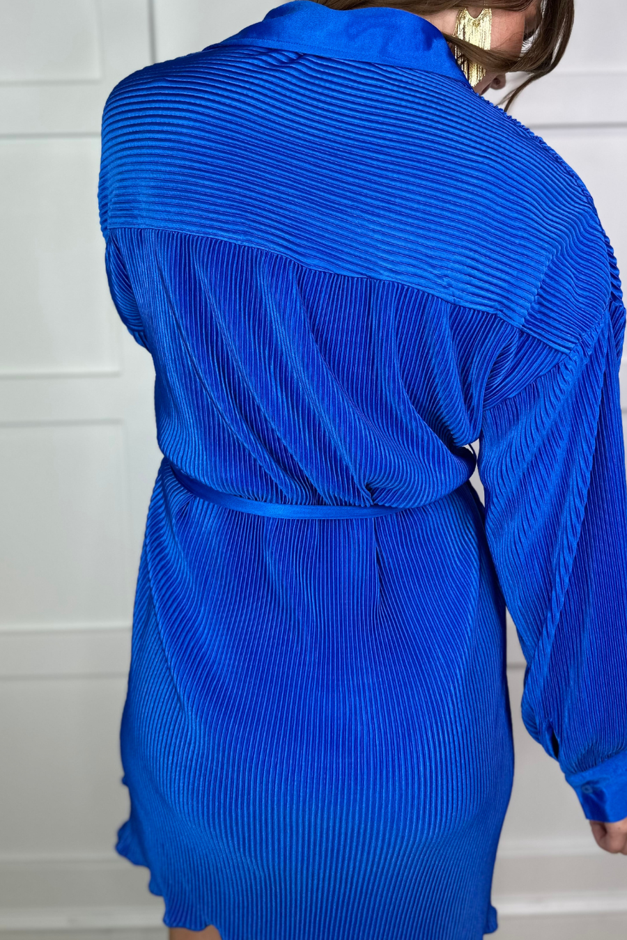 PREORDER-Hot Shot Pleated Tie Dress