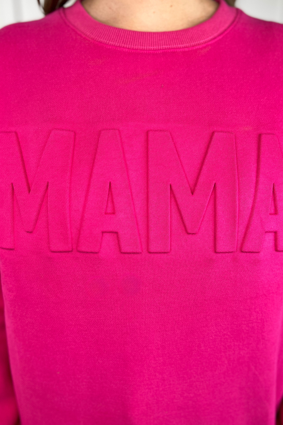 Mama Embossed Sweatshirt
