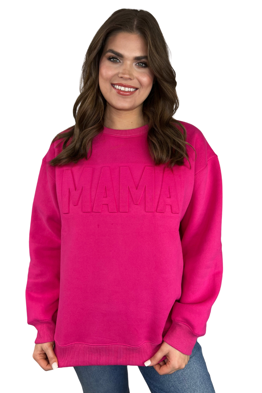 Mama Embossed Sweatshirt