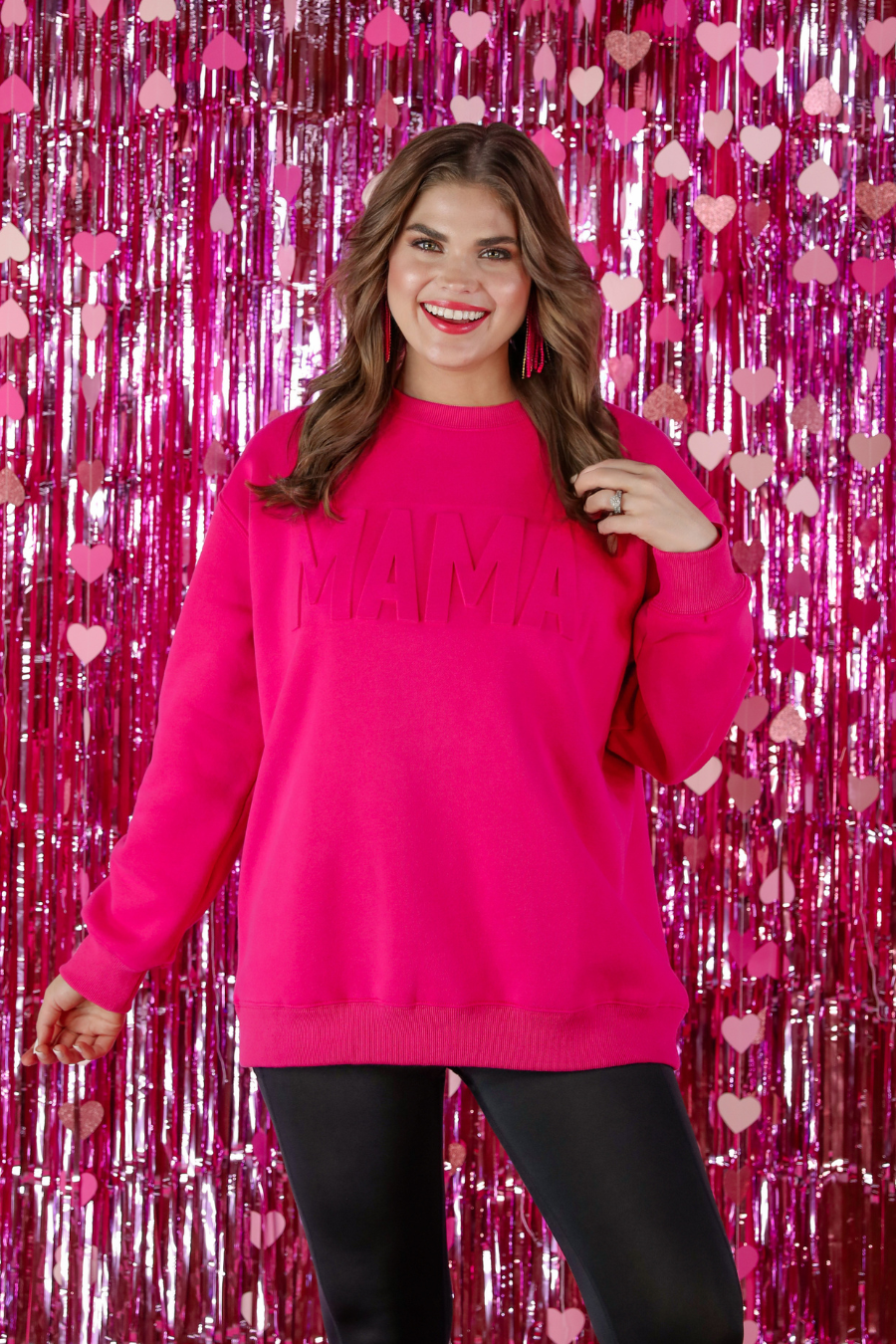Mama Embossed Sweatshirt