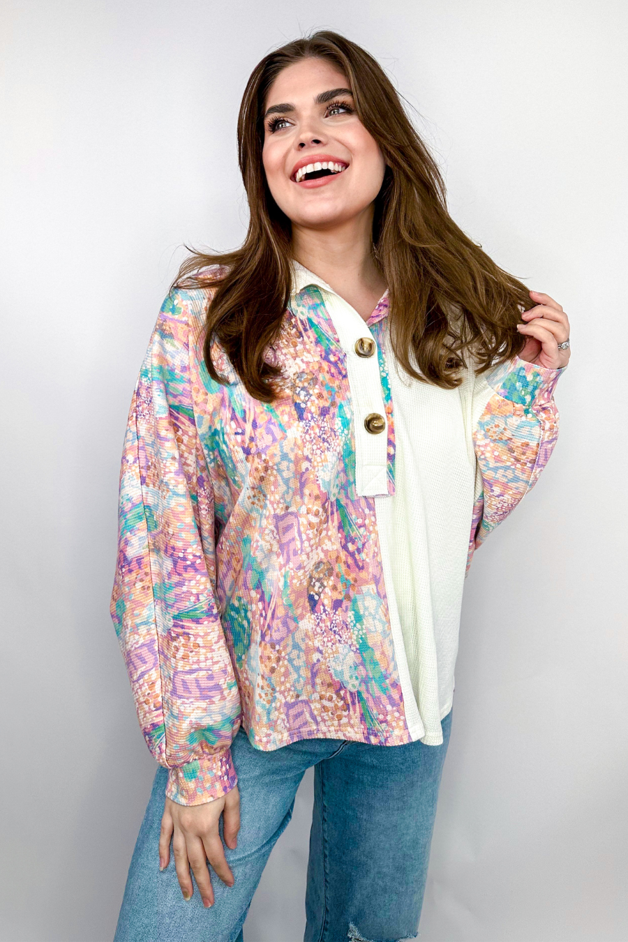 PREORDER-Day Dreamer Two Toned Top