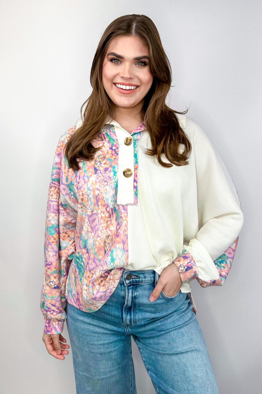 PREORDER-Day Dreamer Two Toned Top