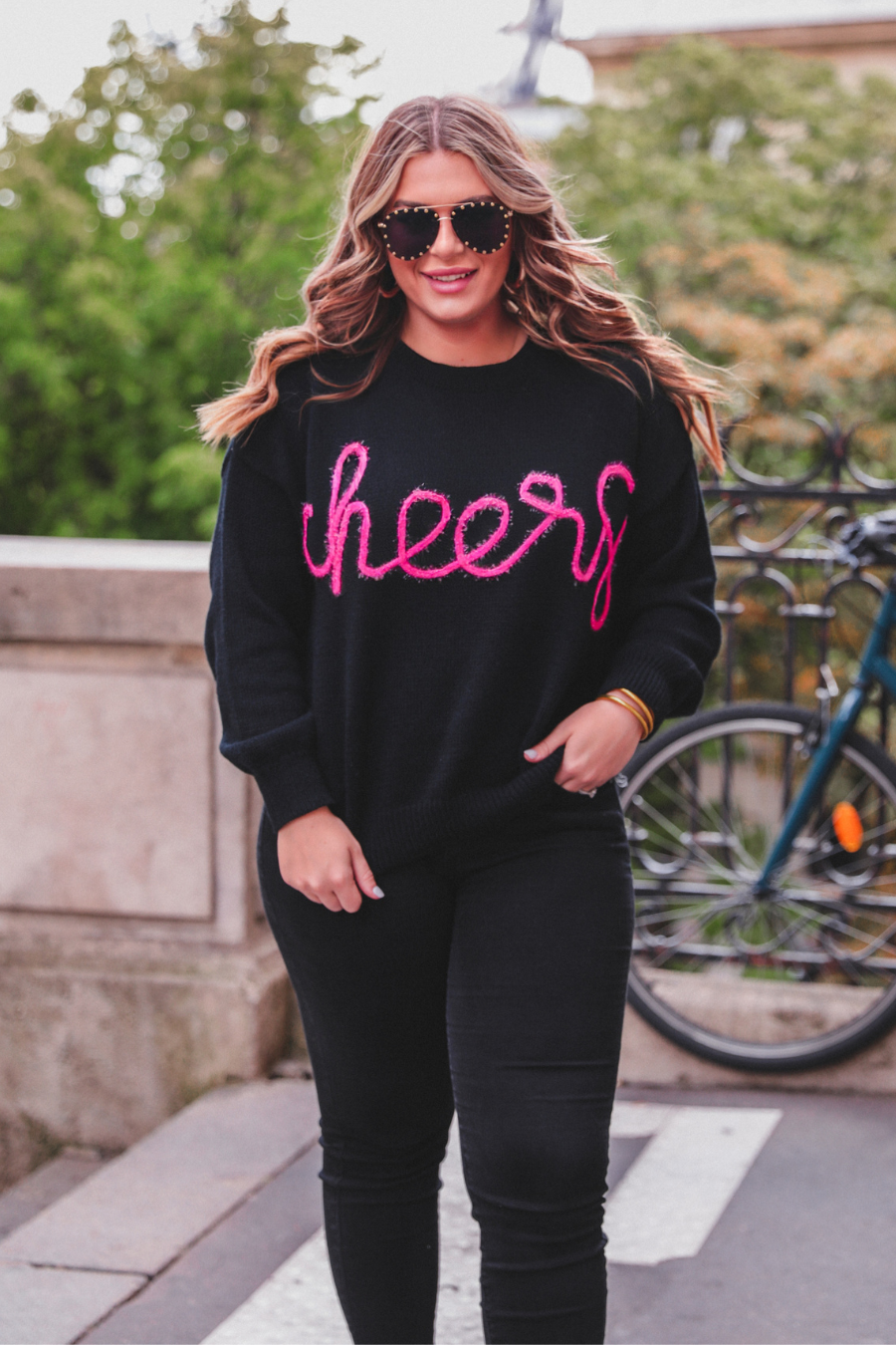 Cheers Tinsel Sweater