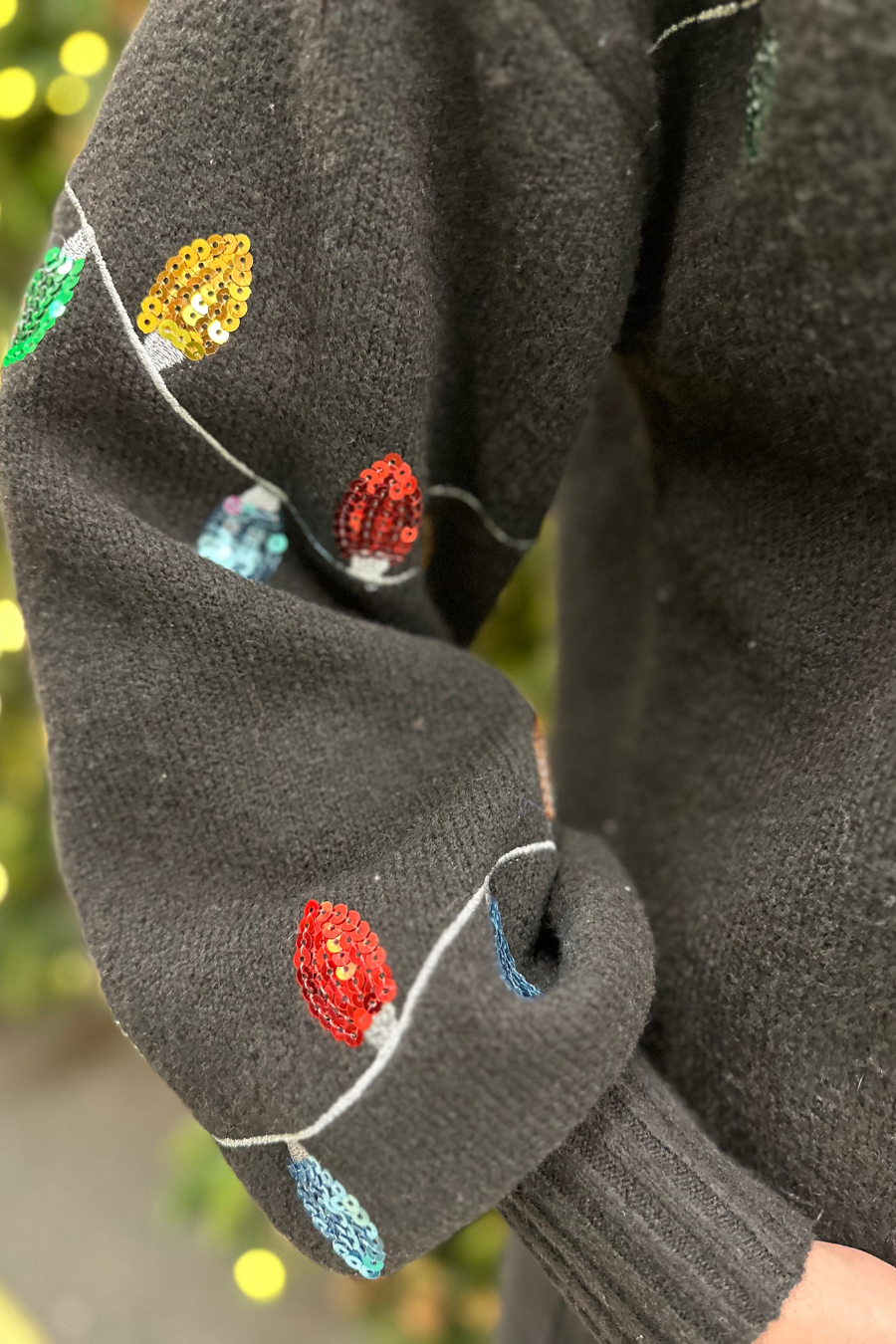 Lane Of Lights Sequin Sweater