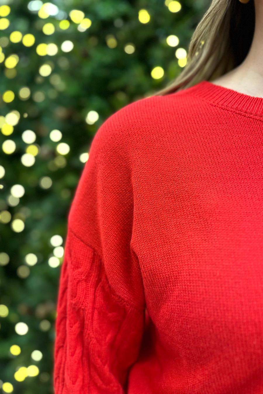 Fire Away Cable Knit Sweater