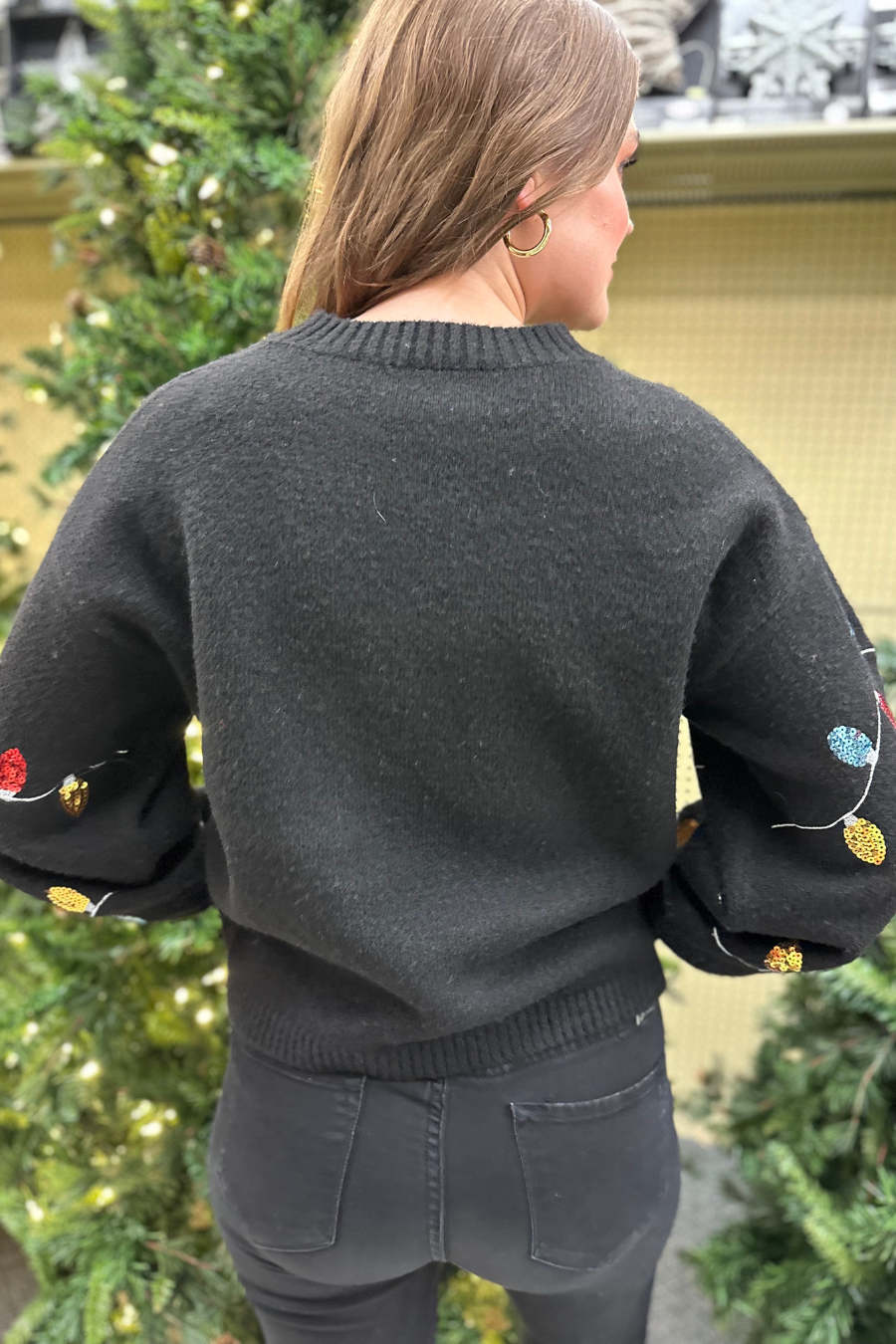 Lane Of Lights Sequin Sweater