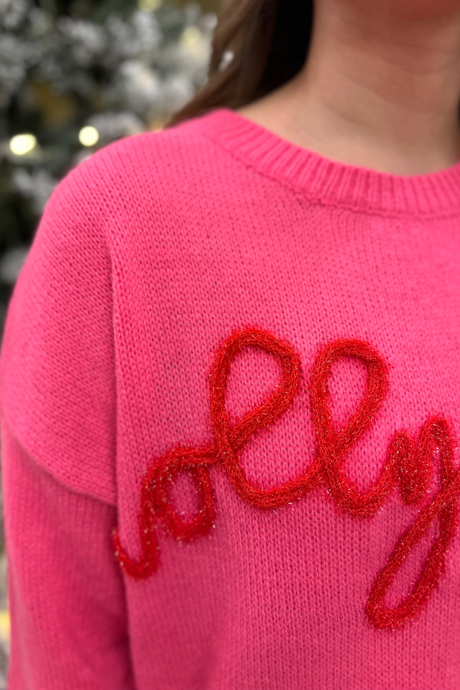 Holly Jolly Tinsel Sweater