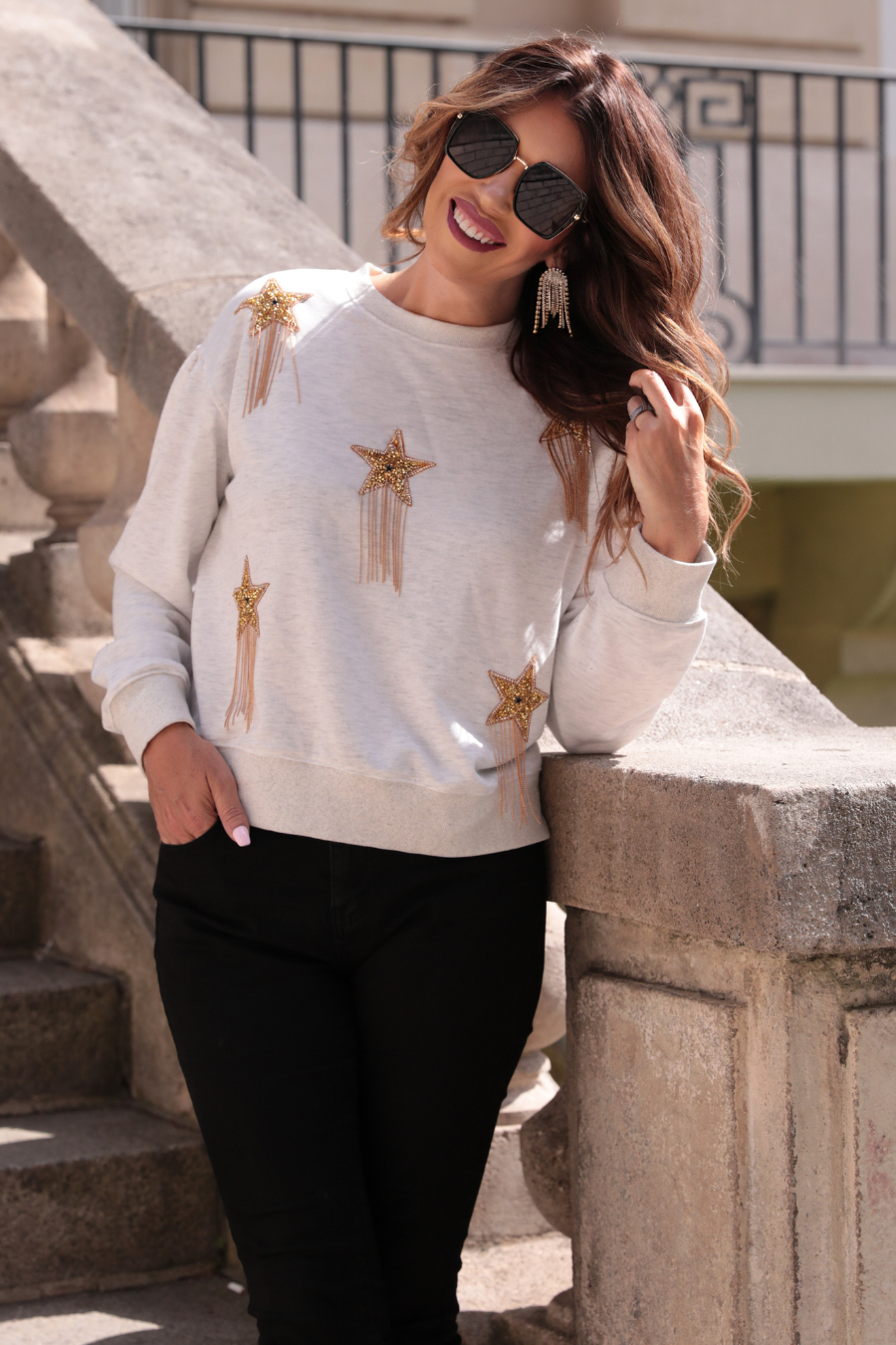 Rising Star Fringe Sweatshirt